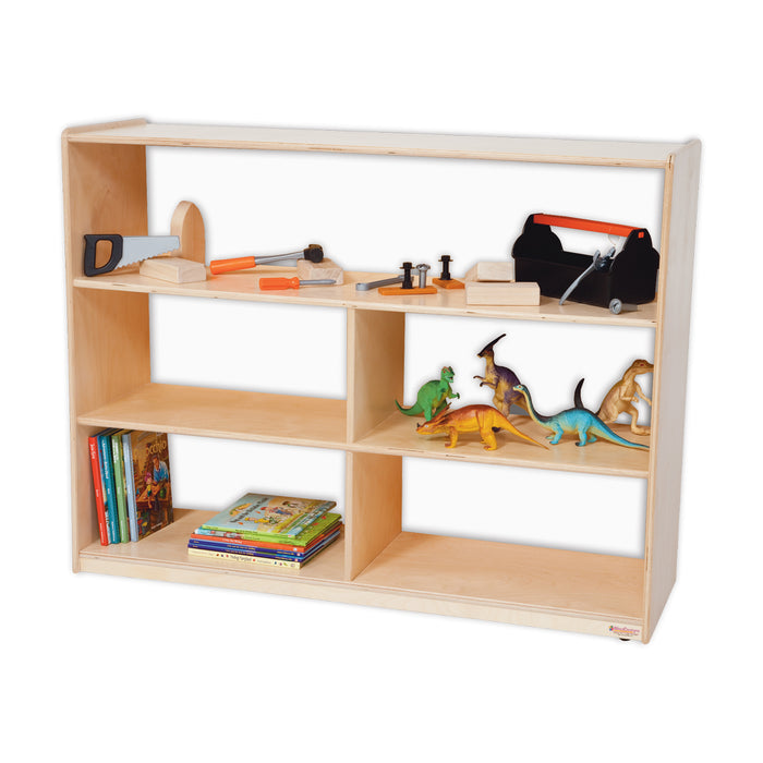 Versatile Shelf Storage with Acrylic Back - 38"H