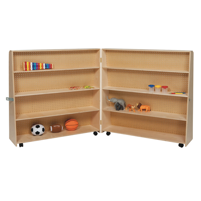 Folding Double Sided Book Display 50"H