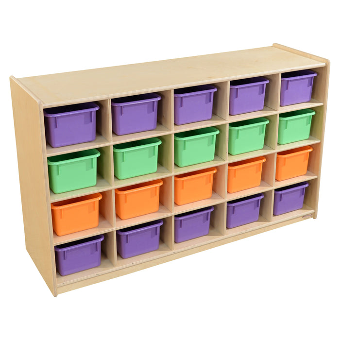 20 Tray Storage with Assorted Pastel Trays