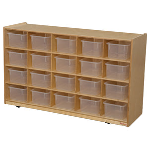 Tip-Me-Not 20 Tray Storage with Translucent Trays