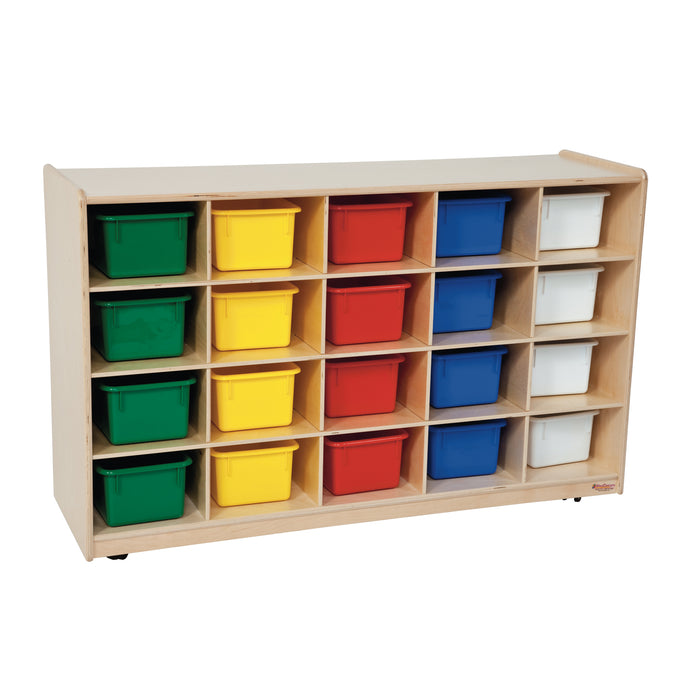 Tip-Me-Not 20 Tray Storage with Assorted Trays