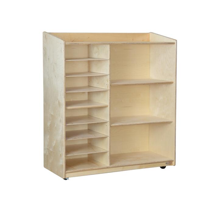 Sensorial Discovery Shelving without Trays