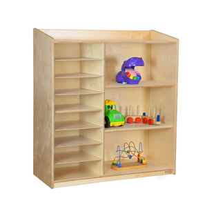 Sensorial Discovery Shelving without Trays