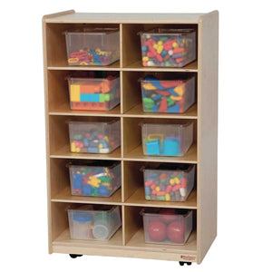 Vertical Storage with (10) Translucent Trays