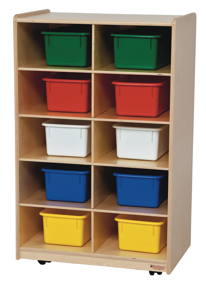 Vertical Storage with (10) Assorted Trays