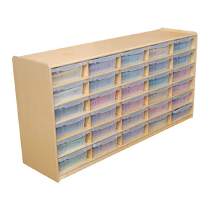 (30) Letter Tray Storage Unit with Translucent Trays