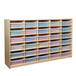 (30) Letter Tray Storage Unit with Translucent Trays