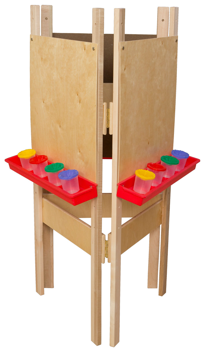 3-Sided Adjustable Easel with Plywood