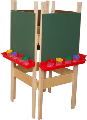 4-Sided Adjustable Easel with Chalkboard