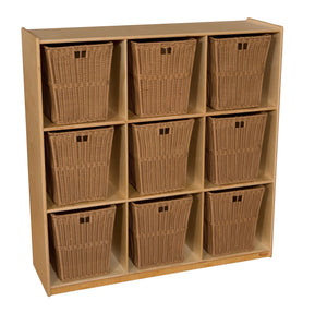 9 Cubby Storage with Large Baskets