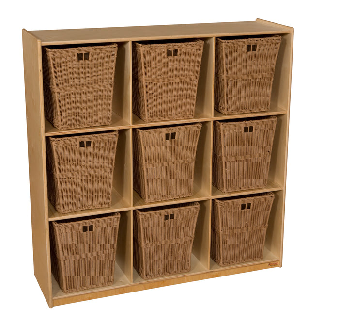 9 Cubby Storage with Large Baskets