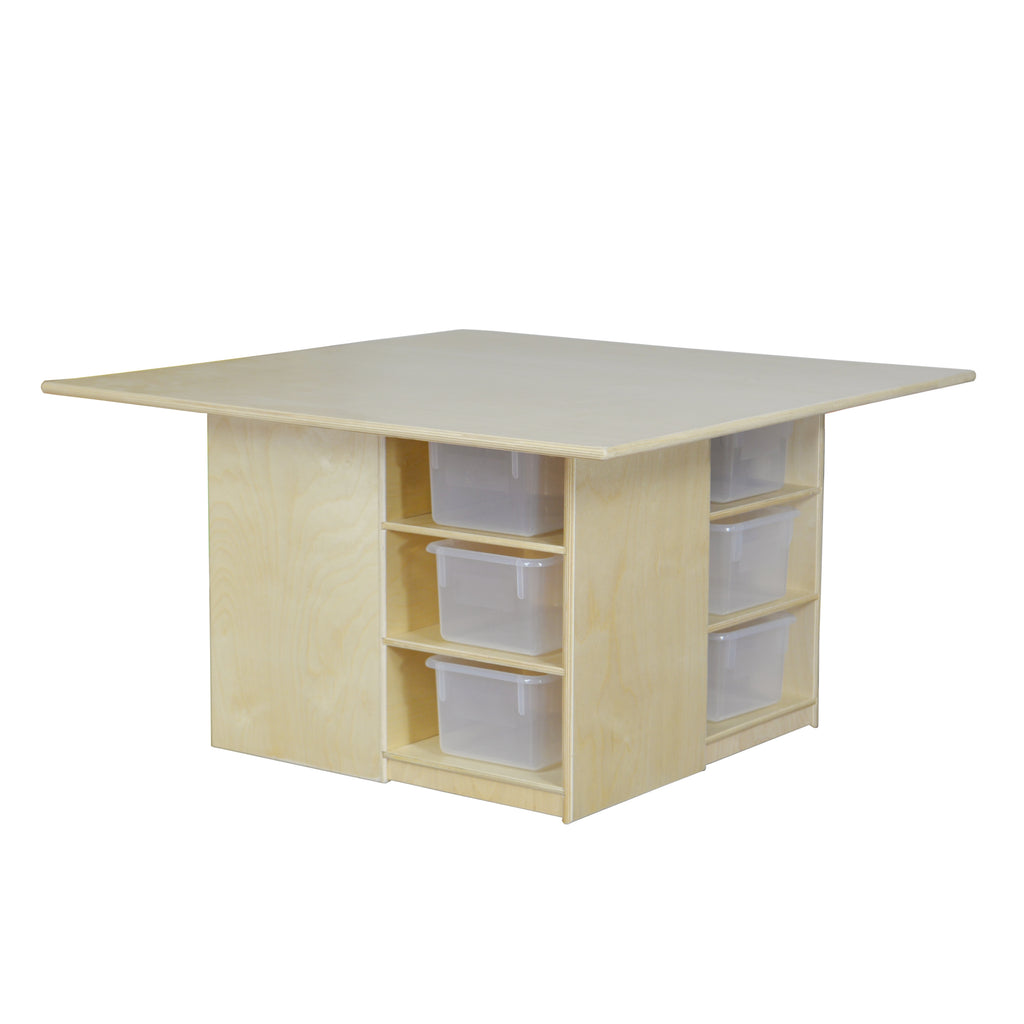 Cubby Table with (12) Translucent Trays