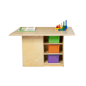 Cubby Table with (12) Assorted Pastel Trays