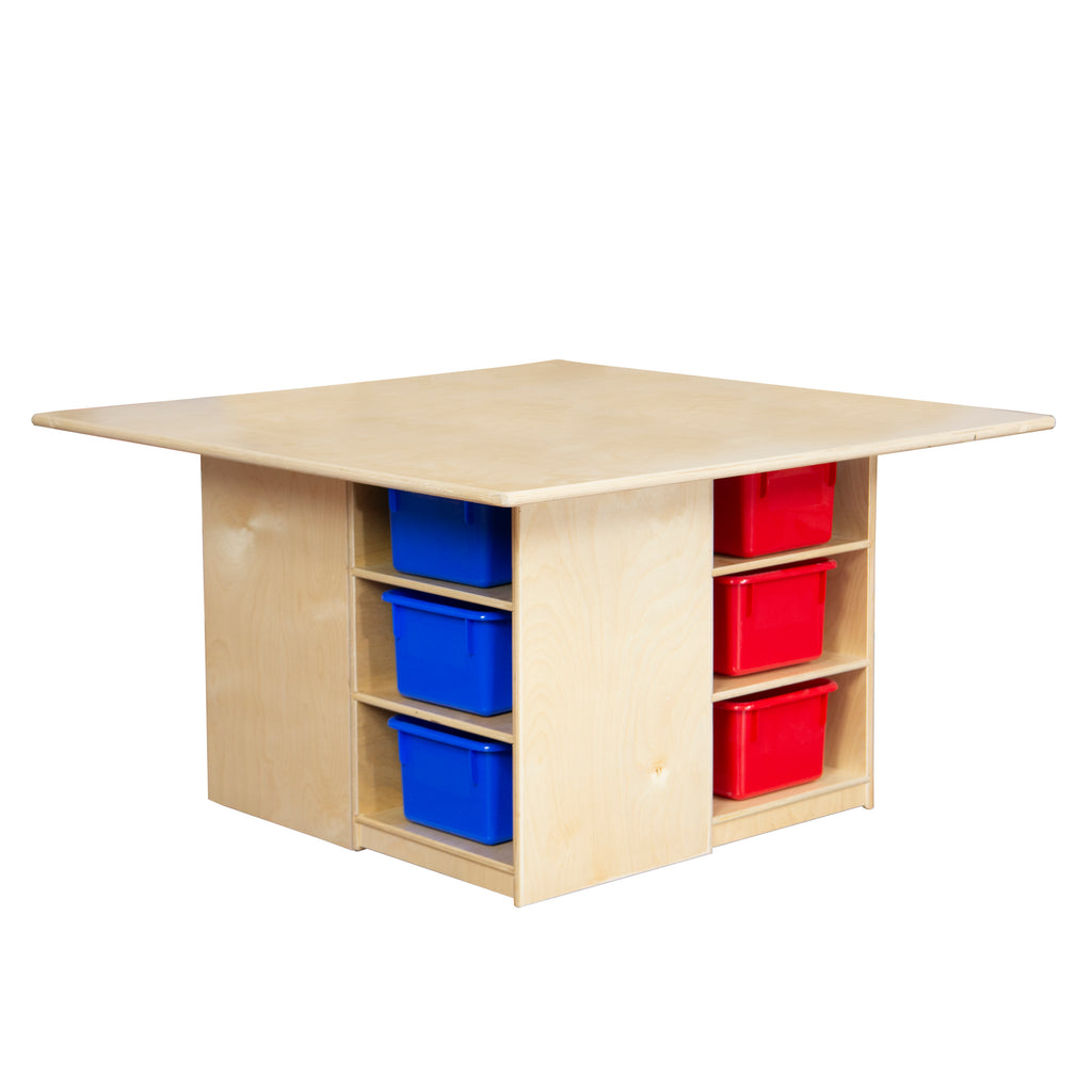 Cubby Table with (12) Color Trays