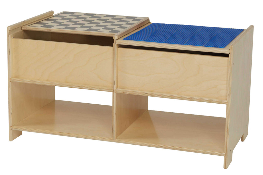 Build-N-Play Table with Checkerboard