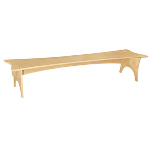 Scalloped Straight Bench 48"W x 10"H