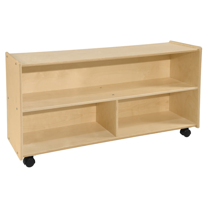 Contender Versatile Mobile Single Storage Unit, 23-1/4"H - Assembled with Casters