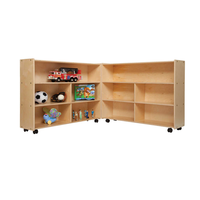 Contender Mobile Folding Versatile Storage Unit, 35-7/8"H - Assembled