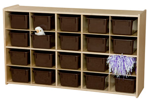 Contender 20 Tray Storage w/ Brown Trays - RTA