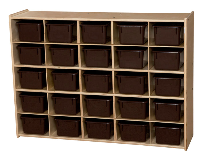 Contender 25 Tray Storage w/ Brown Trays - Assembled