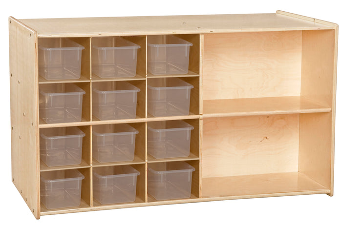 Contender Double Storage with (12) Translucent Trays - Assembled