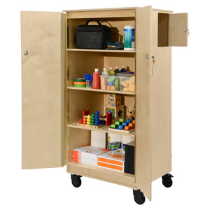 Contender Teacher's Four Cubby Locking Cabinet- RTA