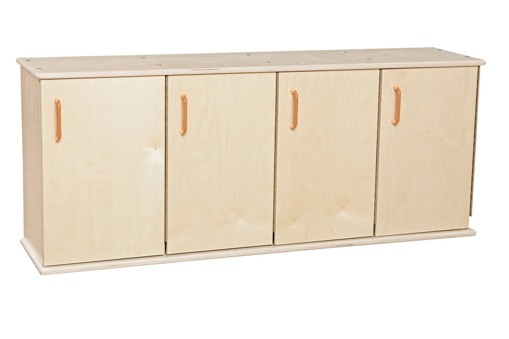 Contender Four-Section Stackable Lockers w/ Doors - Assembled