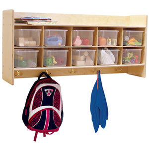 Contender Wall Hanging Storage with (10) Translucent Trays - Assembled