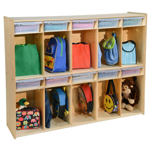 Contender 10-Section Locker with Translucent Trays - Assembled