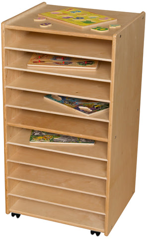 Contender Paper and Puzzle Storage Center - Assembled