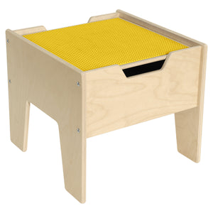 Contender 2-N-1 Activity Table with Yellow LEGO® Compatible Top - RTA