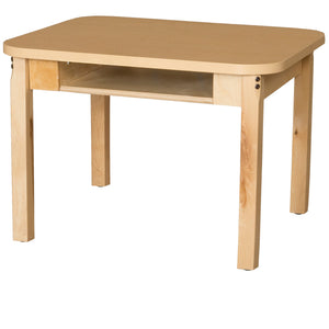 Classroom High Pressure Laminate Desk with Hardwood Legs- 29"