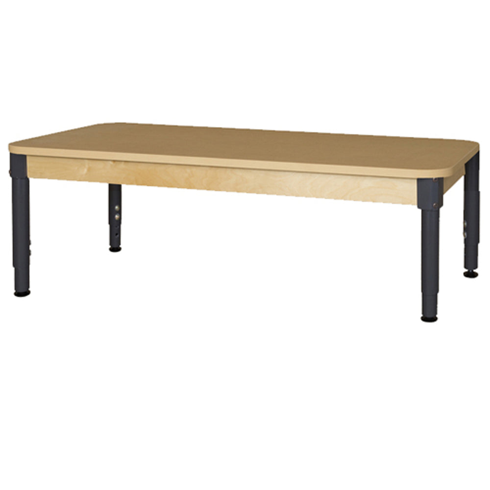 30" x 60" Rectangle High Pressure Laminate Table with Adjustable Legs 12"-17"