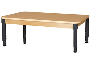 36' x 60" Rectangle High Pressure Laminate Table with Adjustable Legs 12"-17"