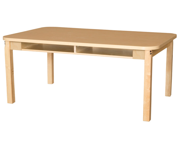 36" x 60" Four Seater High Pressure Laminate Desk with Hardwood Legs- 22"