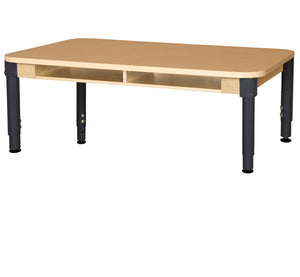 36" x 60" Four Seater High Pressure Laminate Desk with Adjustable Legs 12-17"