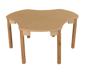 Synergy Union 44" x 48" High Pressure Laminate Group Table with Hardwood Legs- 14"