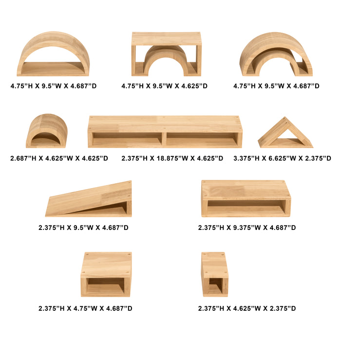 Hollow Block and Arch Set- 58 Piece