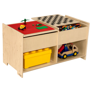 Build-N-Play Table with Checkerboard